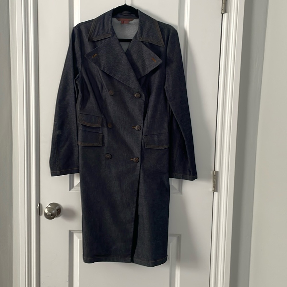 ZARA Women’s denim trench coat